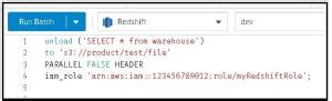 UNLOAD Redshift Table to S3 and Local .